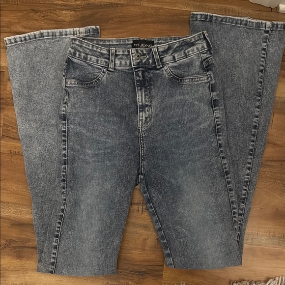 FITJEANS Flared 80s Blue - Picture 3 of 4